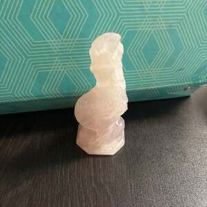 Rose Quartz Mermaid Carving